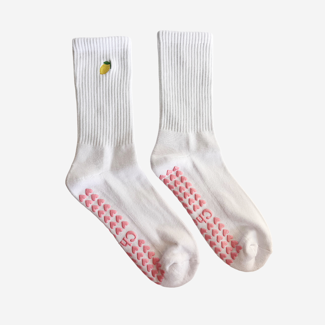 The Lemon Pilates Grip Socks