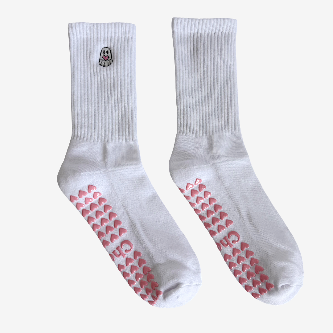 The Ghost Pilates Grip Socks