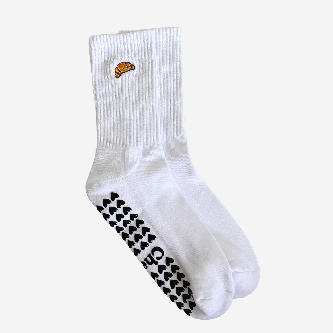 The Croissant Pilates Grip Socks