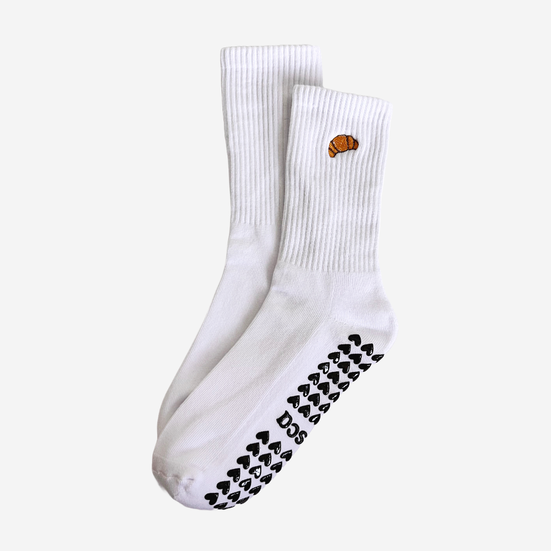 The Croissant Pilates Grip Socks