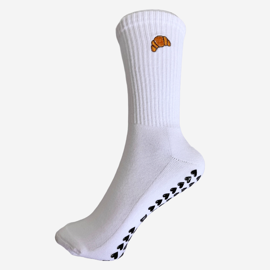 The Croissant Pilates Grip Socks