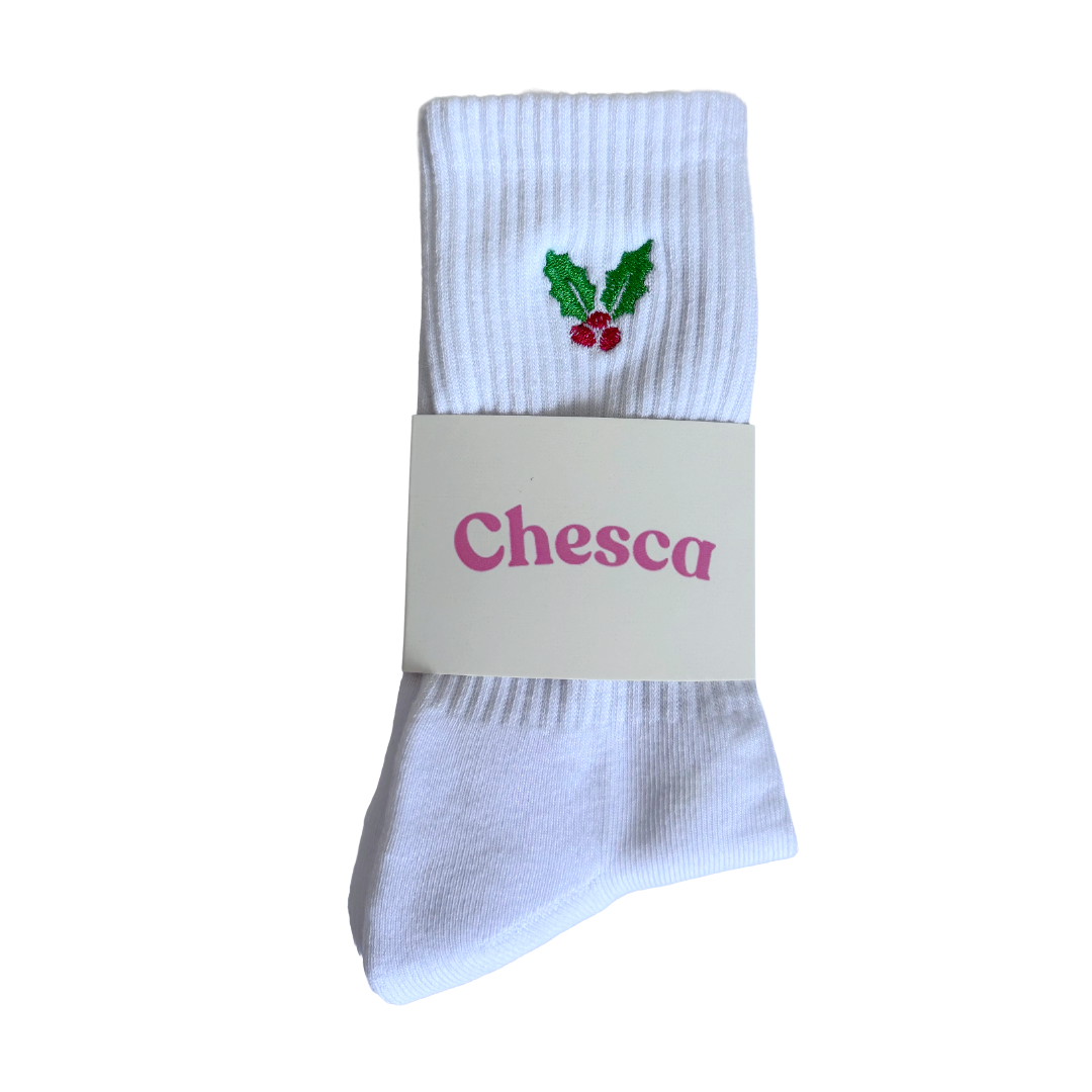 The Mistletoe Pilates Grip Socks