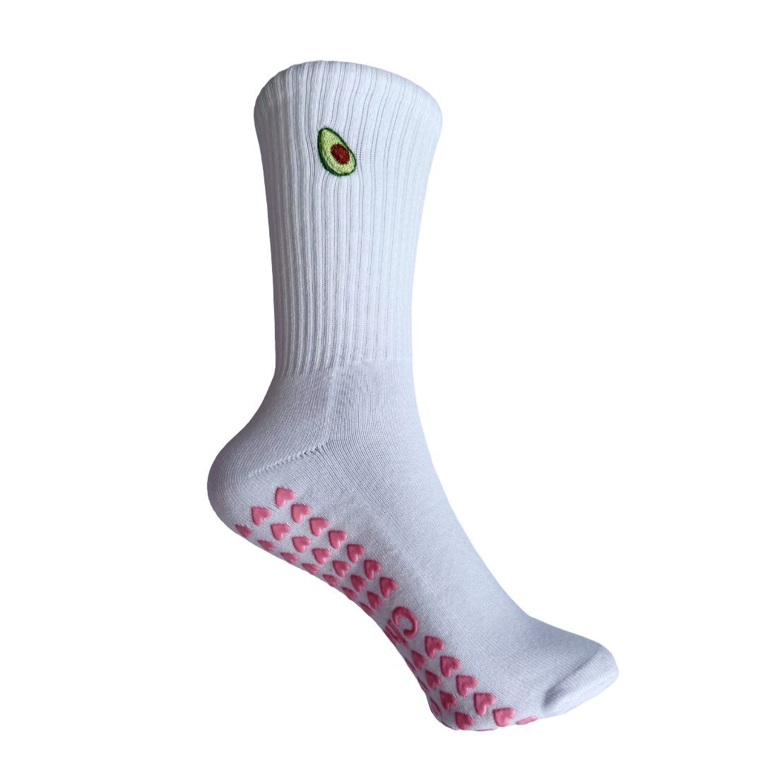 The Avocado Pilates Grip Socks