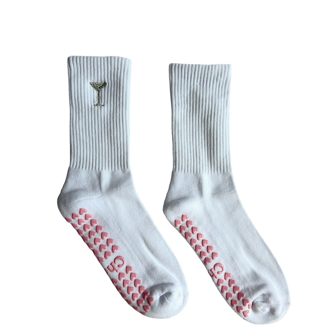The Martini Pilates Grip Socks