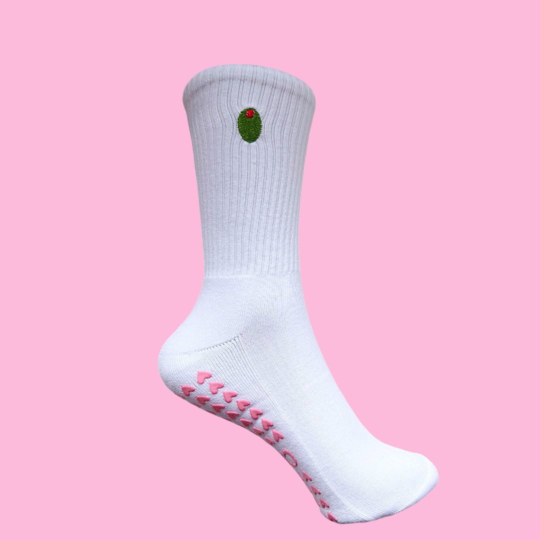 The Olive Pilates Grip Socks