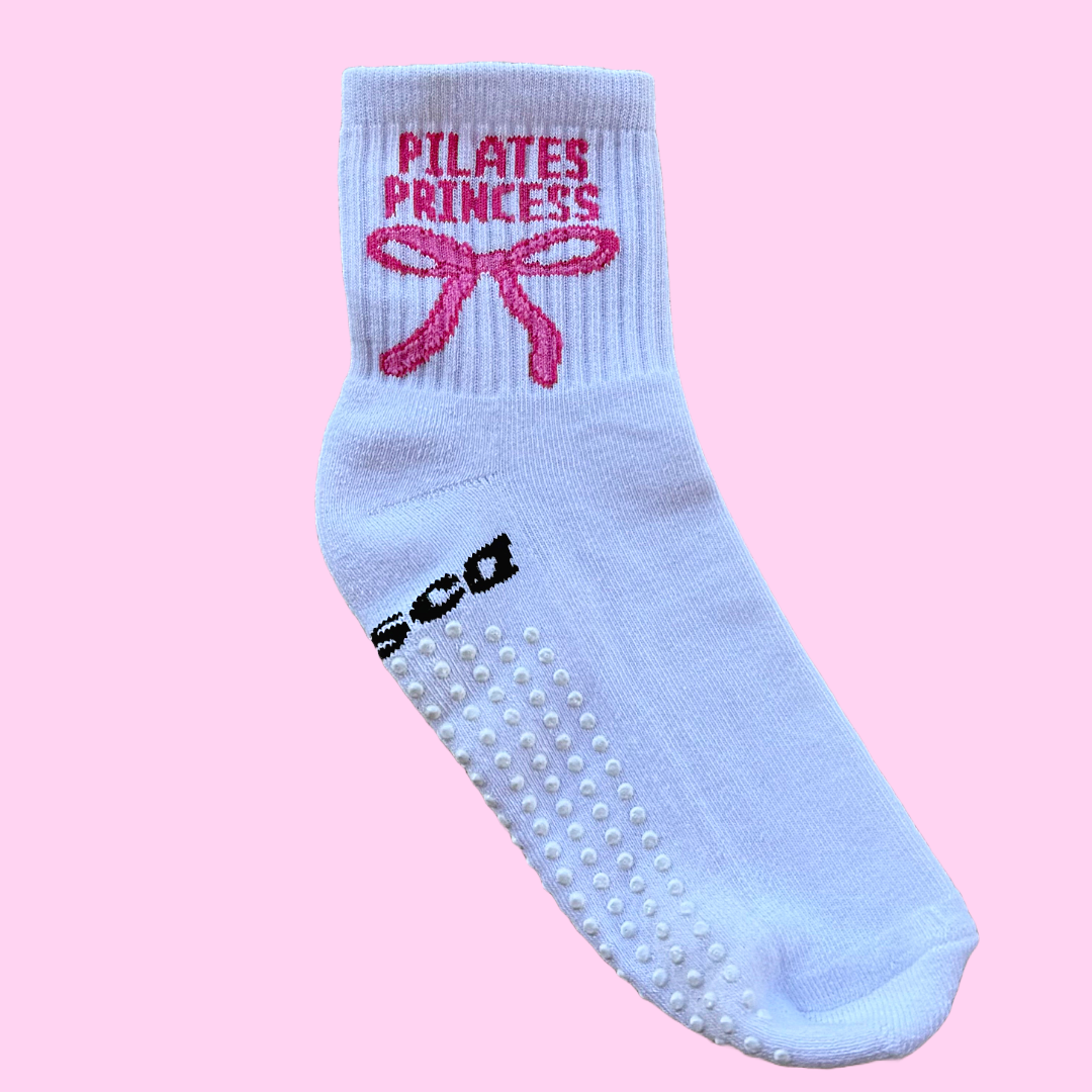 The Bow Pilates Grip Socks