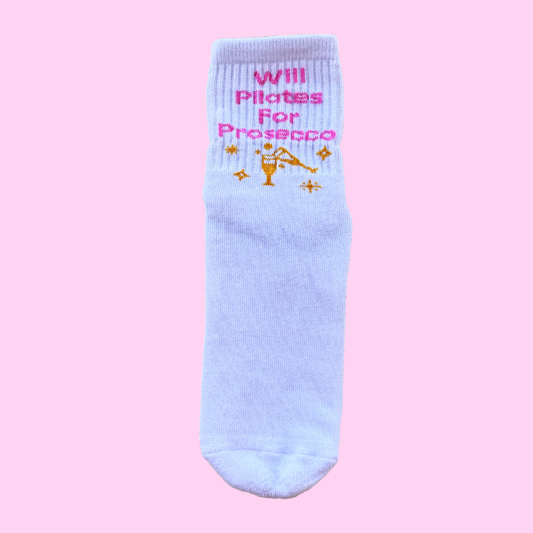 The Prosecco Pilates Grip Socks