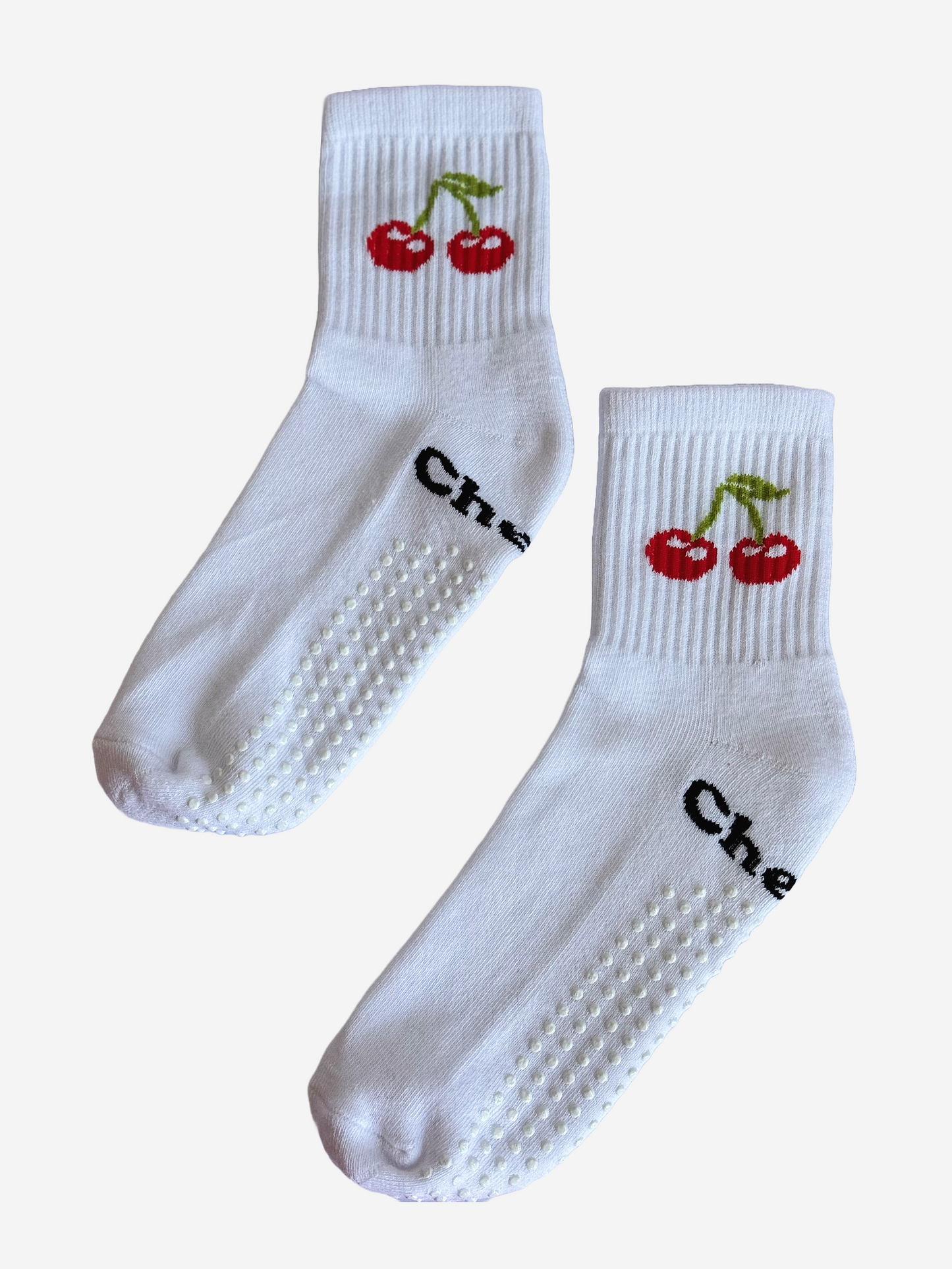 The Cherry Pilates Grip Socks