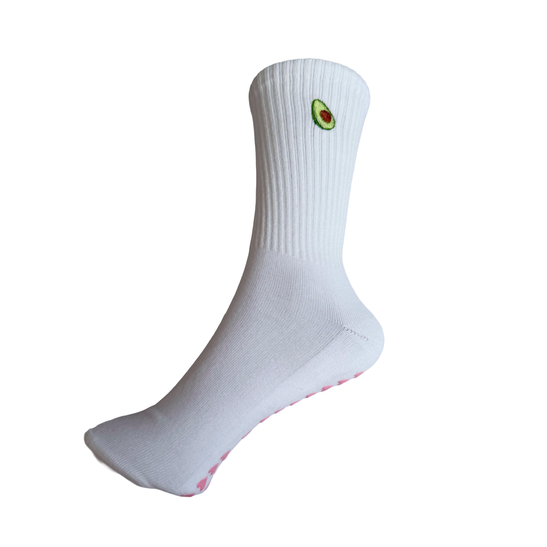The Avocado Pilates Grip Socks