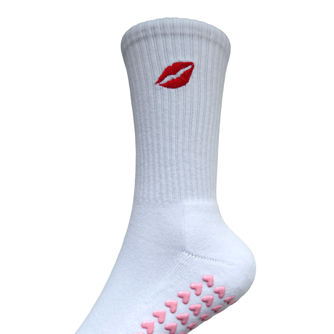 The Kiss Pilates Grip Socks