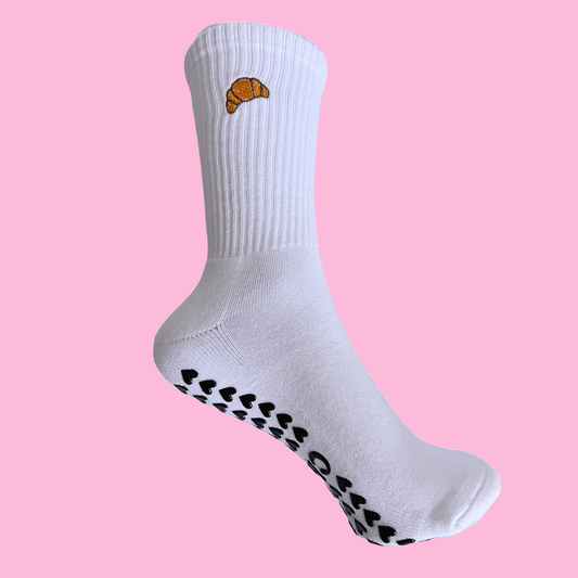 The Croissant Pilates Grip Socks