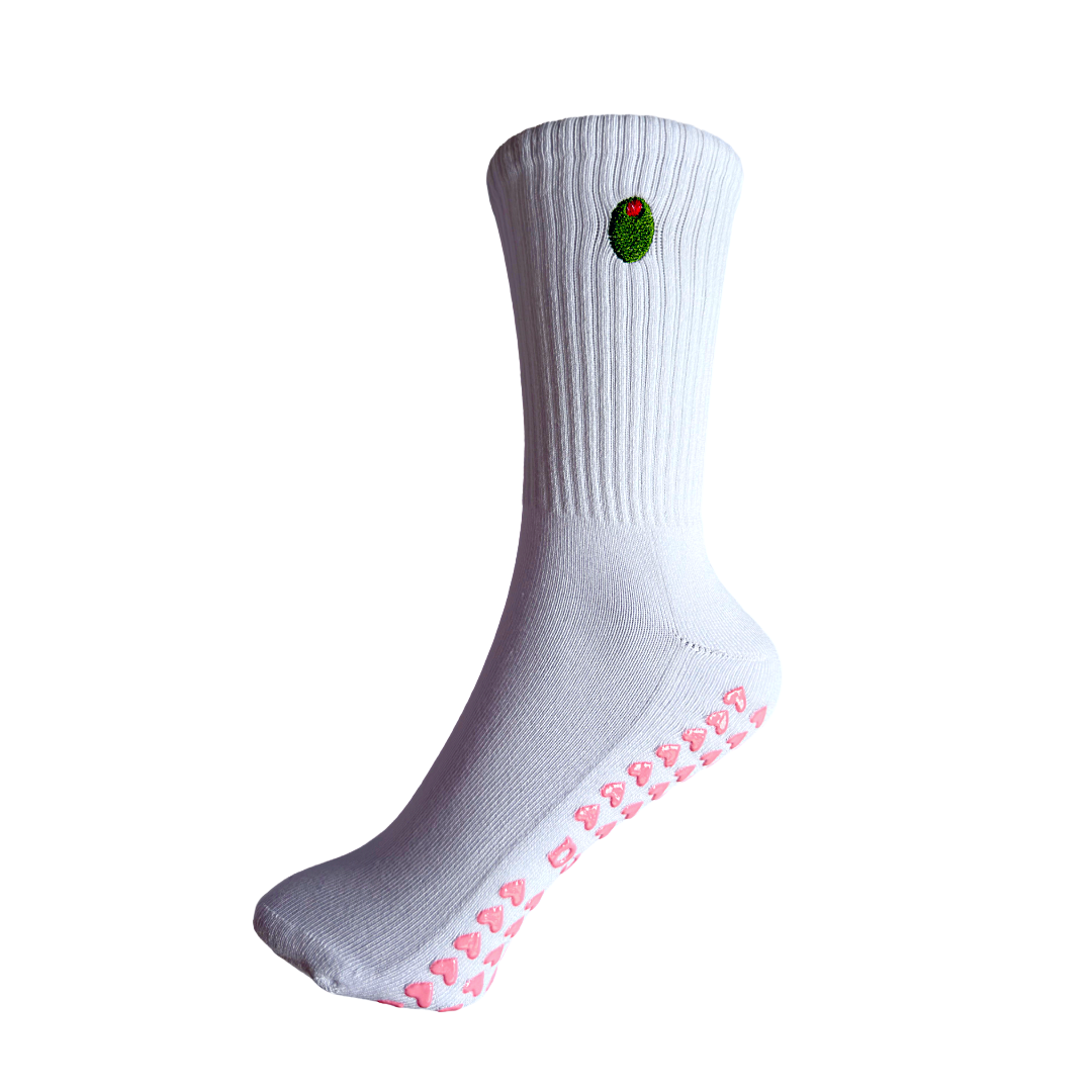 The Olive Pilates Grip Socks