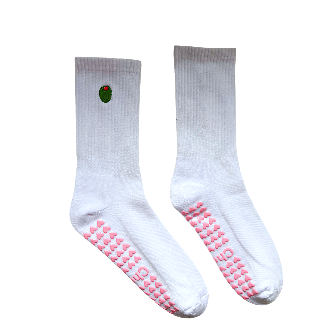 The Olive Pilates Grip Socks