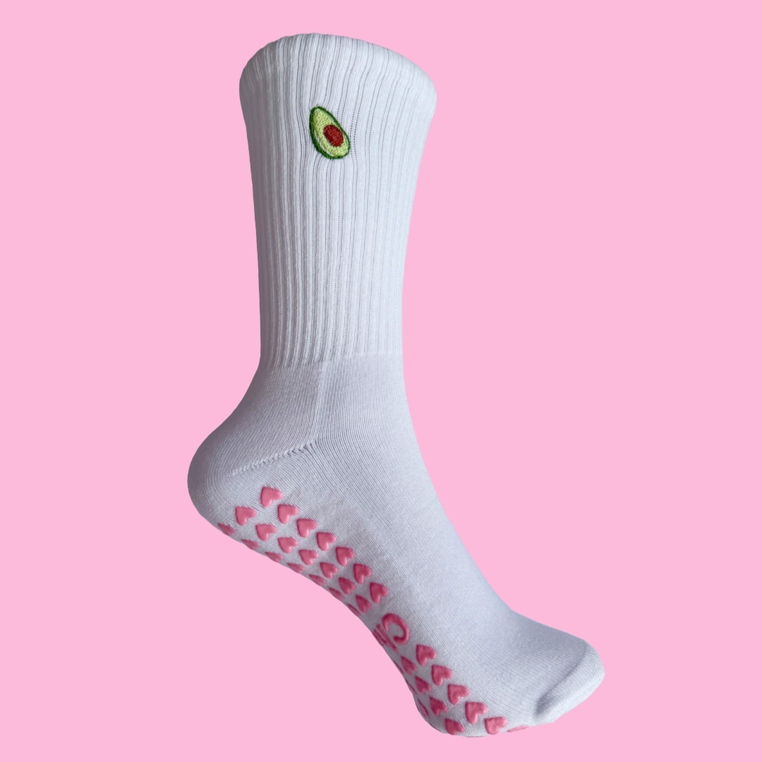 The Avocado Pilates Grip Socks