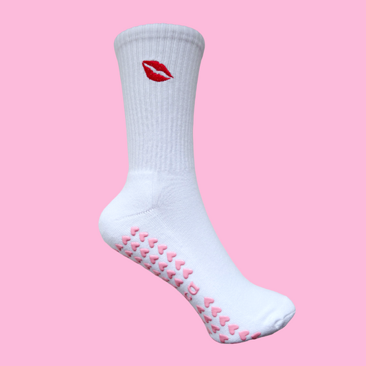 The Kiss Pilates Grip Socks